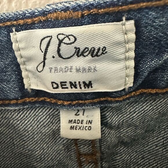 J Crew 100% Cotton High Waist Denim Jean Shorts Size 27 - Picture 2 of 5